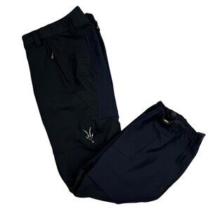 IBEX Climawool Softshell Black/Navy Outdoors Snow Ski Pants Men's Size Small